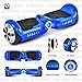 CHO Electric Self Balancing Dual Motors Scooter Hoverboard with Built-in Speaker and LED Lights - UL2272 Certified (4.5 Inch Wheels (No Speaker) Blue)