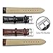 CIVO 2 Packs Genuine Leather Watch Bands Top Calf Grain Leather Watch Strap 16mm 18mm 20mm 22mm 24mm for Men and Women (22mm, Black/Dark Brown(White Stitching))