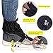 WINOMO Outdoor Gaiters Outdoor Waterproof Ankle Walking Gaiters Hiking (Black) 1 Pairs