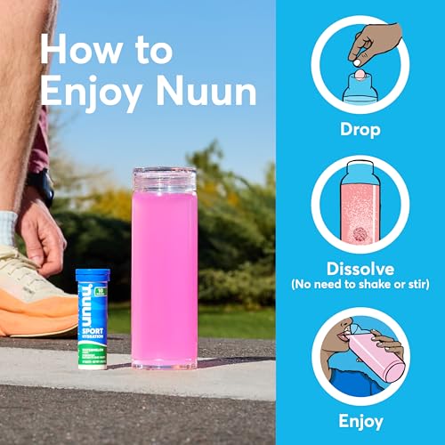 Nuun Sport: Electrolyte Drink Tablets, Variety Pack, (60 Servings), 10 Count (Pack of 6)