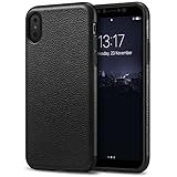 iPhone X Case Tasikar Perfect Fit Slim Case Premium PU Leather and TPU Design for iPhone X