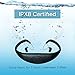 MP3 Headphones 8GB IPX8 Waterproof Ultra-Light FM Bluetooth 4.2 HI-FI Underwater 3m Pedometer APP U Disk for Swimming Running Riding Walking SPA and Other Water Sport with Shuffle Player-Black