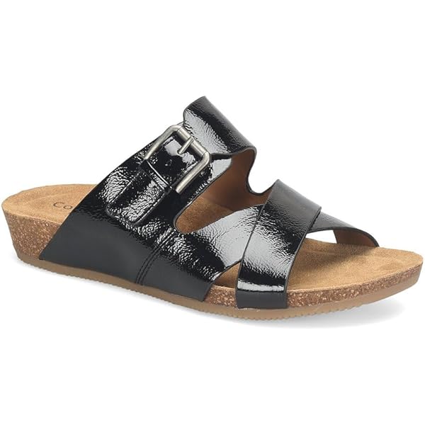 Amazon.com | Comfortiva Erena Black 6 M (B) | Platforms & Wedges