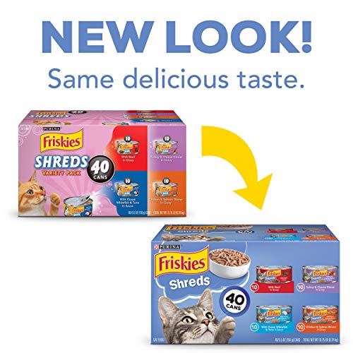 Purina Friskies Wet Cat Food Variety Pack, Shreds Beef, Turkey, Whitefish, and Chicken & Salmon - (4 - //medicalbooks.filipinodoctors.org