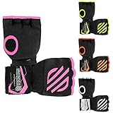 Sanabul Gel Quick Hand Wraps Boxing Kickboxing MMA Muay Thai (Pink, X-Small)