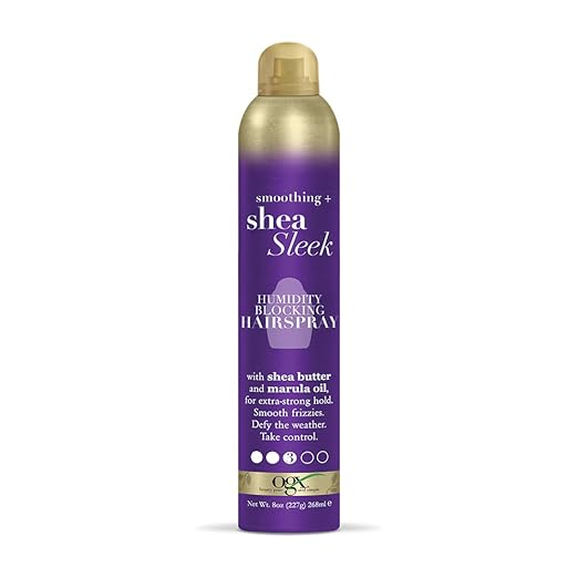 Organix Smoothing + Shea Sleek Humidity Blocking Hairspray, 8 Ounce