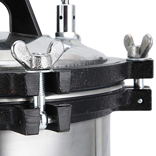 Simoner 18 L 5Gal Electric Heated Autoclave Steam Sterilizer, Aluminum Alloy Steam Autoclave Sterilizer Unit for Tattoo Dental Commerical Use