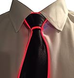 GlowTies LED Light Up Ties Costume Accessory for New Years Rave Party