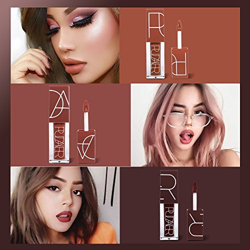 5 Colors Matte Lipstick Set, PrettyDiva Long Lasting Velvet Liquid Lipstick Natural Waterproof Nude Sexy Lip Gloss Cosmetics Kit