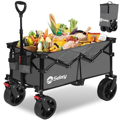 Sekey XXL 4020 Bollerwagen Faltbar 150L 150KG All-Terrain Reifen