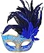 Coxeer® Feather Masquerade Mask Halloween Mardi Gras Costume Cosplay