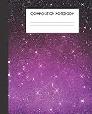 Composition Notebook: Twilight Fading Night Sky Pattern College Ruled Notebook Lined School Journal