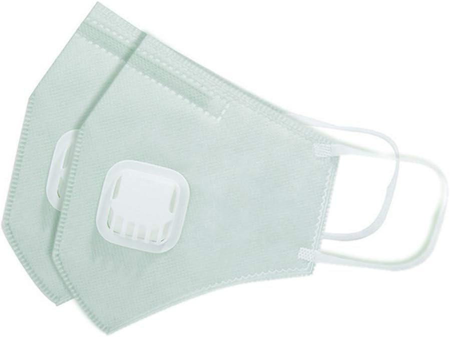 Skxinn 2Pcs Disposable Dust Mask N95, Face Mouth Masks with Filter/Respirator Antibacterial Protection Fold Flat Kids Adult Dust Masks PM2.5 Anti-dust Mask Exhaust Gas Germs Smoke (Gray)