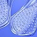 WINOMO Pair of Unisex Silicone Gel Insole Non-Slip Arch Support Shoe Pads(Transparent)