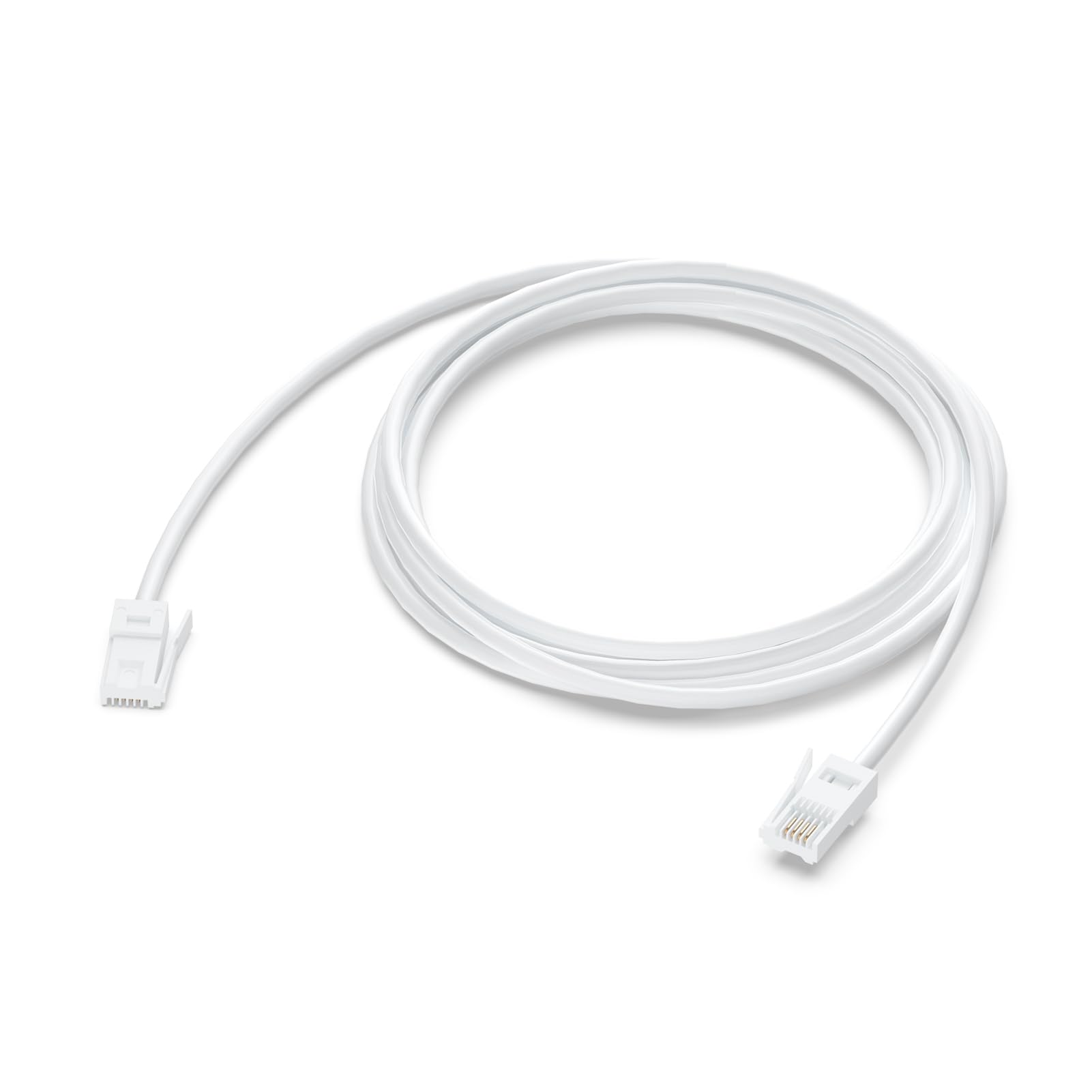 Uvital 3 Meters BT Telephone Wire for Home & Office, Male to Male 6P4C Plug Phone Cable