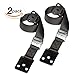 Anti-Tip Furniture and TV Straps with All-Metal Hardware - Heavy-Duty Antitip Anchor Set/No Plastic - Adjustable Securing Straps for Television, Cabinet, Stand, Earthquake (2 Pack)