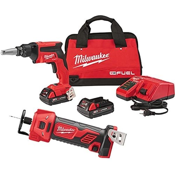 2866-22 M18 Fits Milwaukee Fuel Cordless Drywall Screw Gun Kit 