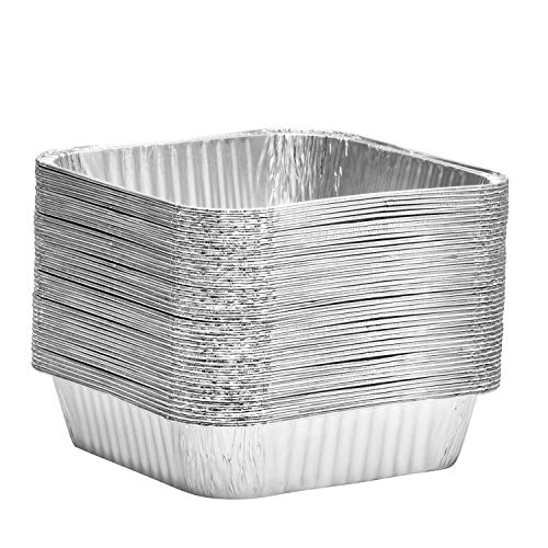 4 Square+Disposable+Aluminum+Cake+Pans