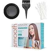 Keragen Brazilian Keratin Smoothing Treatment - Formaldehyde-Free Express Home Blowout Kit - Straightens & Smooths Frizz - Includes 2 Oz Treatment, Clarifying Shampoo & Aftercare Samples