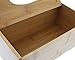 Le Juvo Bamboo Tissue Box Cover - Holds Most Rectangular Tissue Boxes, Modern Look and Finish - Wood Carved Design - 9.45 x 4.92 x 3.74 Inches