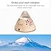 Jhua Creative Volcano Sharp Design Smart Night Light USB LED Wooden Night Light Energy Saving Table Lamp Children Desk Bed Beside Lamp with Switch for Baby/Kids/Adults Bedroom