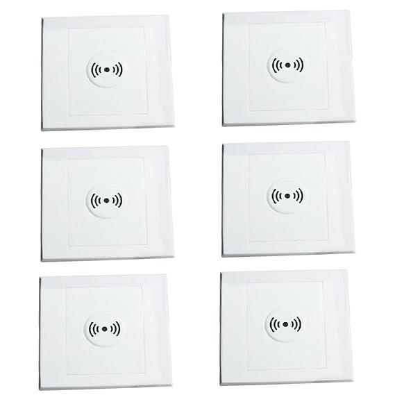 Sharplace 6x Akustikschalter Wand Lichtschalter Sound & Licht Sensor Kontrolliert Aktivierter