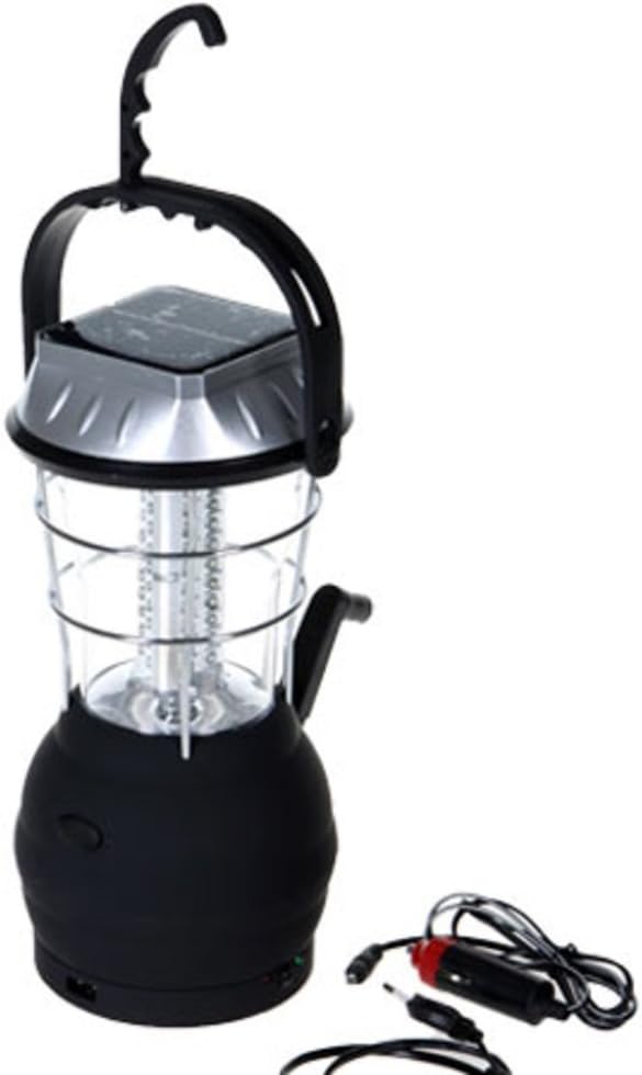 Solar lantern 5 mode hand crank dynamo rechargeable camping lantern led emergency light ultra bright car charge camping gear for hiking emergency -A