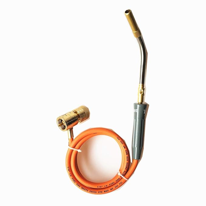 Professional Mapp Gas Welding Torch, Swirl Flame Brazing Gun for