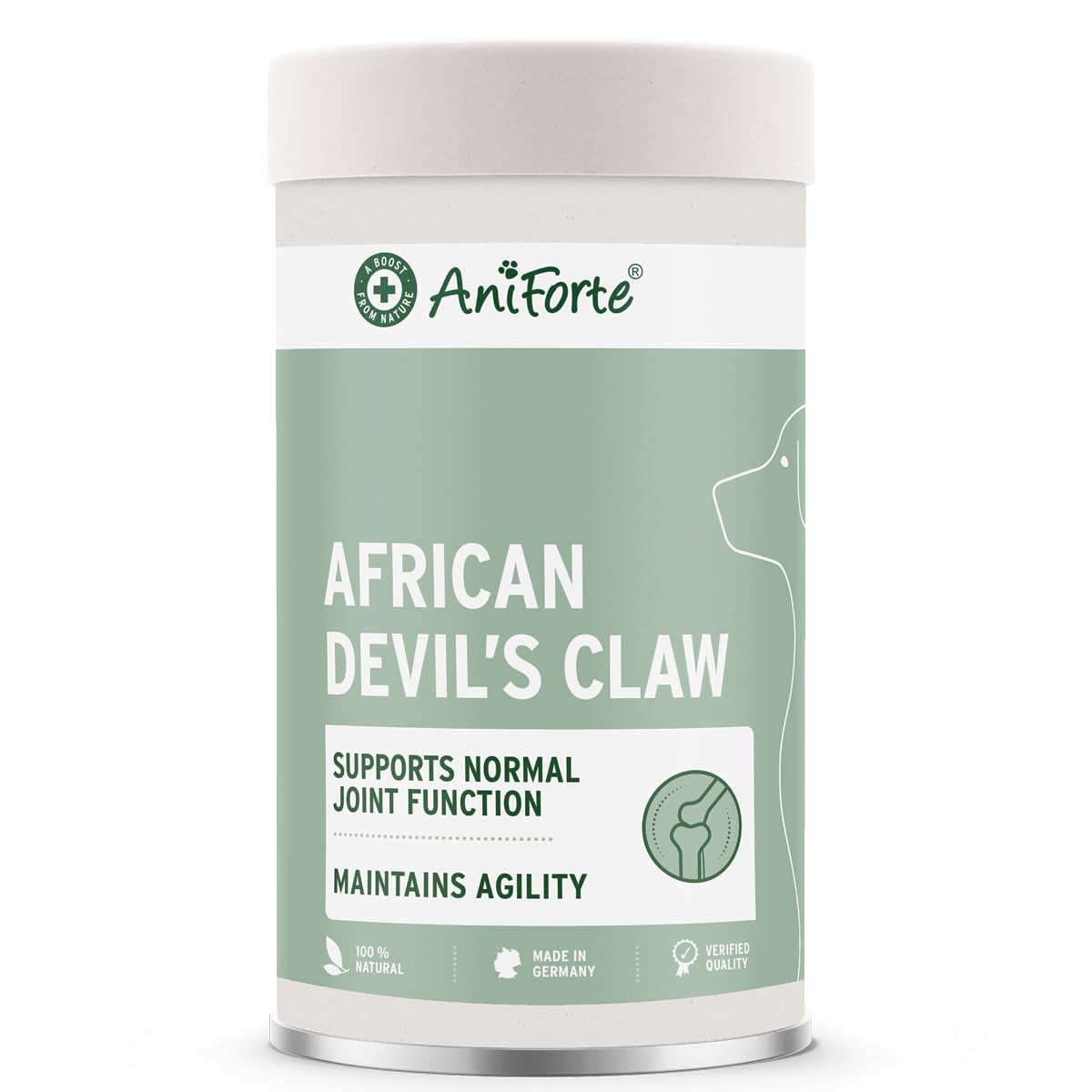 AniForte Devil's Claw Joint Powder for Dogs & Cats 500g - Natural joint supplement to support joint, tendons & ligaments, for mobility & joint function, Pure Devil's Claw Powder
