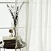 Best Home Fashion CLOSEOUT Wide Width Crushed Voile Sheer Curtain - Antique Bronze Grommet Top - White - 100