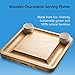 Bamboo Cheese Board - Wooden Charcuterie Serving Platter with Cutlery Server Knife Set Ceramic Bowls and Slate Chalk Labels & Markers - Perfect Gift Idea