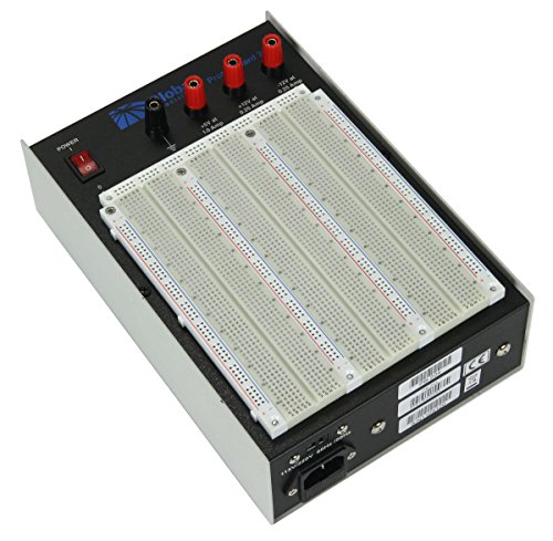 Global Specialties Pb-10 Externally Powered Breadboard With Plastic Back Plate 840 Tie-Point 7 Length X 4 Width X 1-2/5 Height