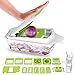 Vegetable Chopper Dicer Slicer Cutter-Fruit & Vegetable Tools,Lovkitchen Slicers for Fruits and Vegetables/Onion Salad Adjustable Stainless Steel Mandoline Food Salad Chopper