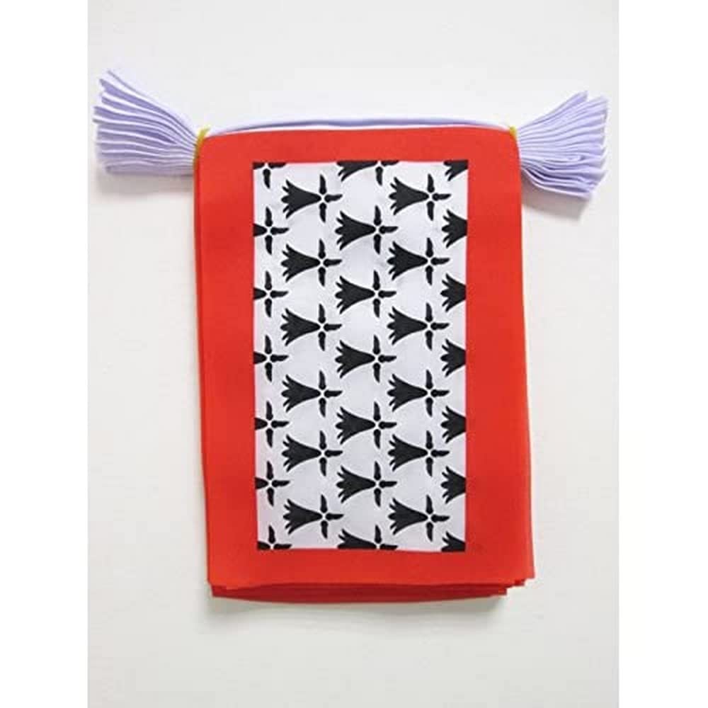 AZ FLAG Limousin Bunting Flag, 20 Ft Garland 20 Small Limousin Flags 8'' x 6'', 100% Polyester String Pennant, 6 meters