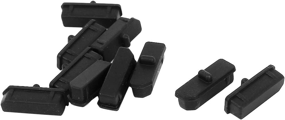 sourcing map 10 Pack Silicone Anti Dust Plug Computer Port Dust Plug Cover Protector Cap for Display Port