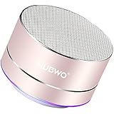 NUWBO Wireless Portable Bluetooth Speaker with HD Sound and Bass, Built-In Speakerphone, Handsfree Calling, TF Card Slot for iPhone, Samsung and More (A2C-Rose Gold)
