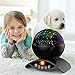 Aisuo Night Light, Rechargeable Star Lighting Lamp with Timer Design, Remote Control & Rotating, Color Changing, Room Decor.(Black)