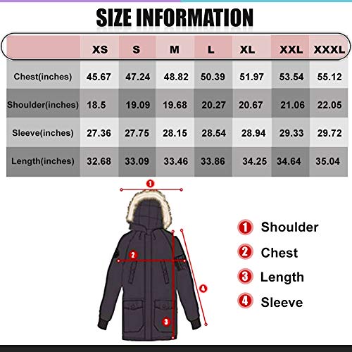 PUREMSX Men's Down Alternative Jacket Insulated Expedition Mountain