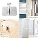 Meluoher 3m Adhesive Shower Coat Hooks - Decorative Wall Hooks for Kitchen Bathrooms Towel Coats Hats Keys Bags Hanging Hooks, 5 Pack (Round Base)