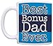 ThisWear Step Dad Best Step Dad Ever Stepfather 11oz Ceramic Coffee Mug with Handle Blue