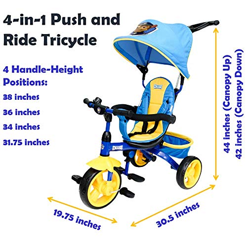 KidsEmbrace Nickelodeon Paw Patrol Chase 4in1 Push and Ride Stroller