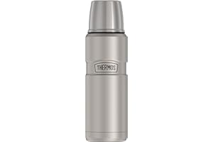 Thermos SK2000STTRI4 Stainless King 16 Ounce Compact Bottle, Stainless Steel, Gray