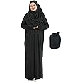 Prien Muslim Dress For Women With Hijab, Abaya, Instant Prayer Clothes Set, Islamic Wear, Dubai Kaftan Jilbab Burqa