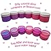Original Stationery Slime Containers with Lids 6 Ounce [Perfect Slime CONTAINERS No BPA's Safe for Kids] Small Plastic Storage Jars Screw Top, [for Any Slime Maker] (Clear Pink)