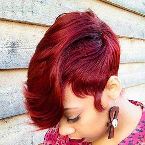 Beisd Short Red Hairstyles Synthetic Short Wigs With Bangs Natural