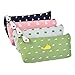 Outus 4 Pieces Canvas Pen Pencil Case Stationery Pouch Bag Case