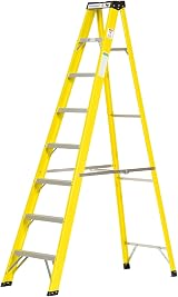 The Workplace Depot 8 Step Fibreglass Ladder EN-131 Certified view 2