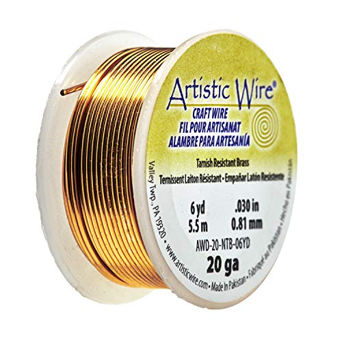 Beadalon Artistic Wire 20Gauge NonTarnish Brass Wire, 6Yards on Galleon Philippines