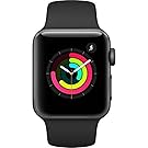 Apple Watch Series 3 (GPS) 42mm Smartwatch (Space Gray Aluminum Case, Black Sport Band)