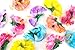 Hula Girl Hibiscus Flower Party Hair Clips - Hawaiian Party Themed Hair Clips, Luau Party Favors - Birthday Party Favors, Tropical Party Decorations (12 Pack) Assorted Colors